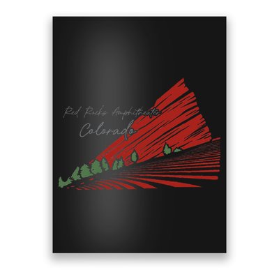 Red Rocks Amphitheater Colorado Poster