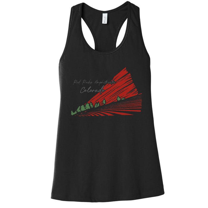 Red Rocks Amphitheater Colorado Women's Racerback Tank