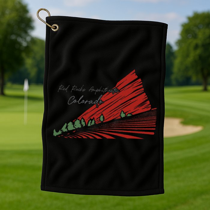 Red Rocks Amphitheater Colorado Golf Towel