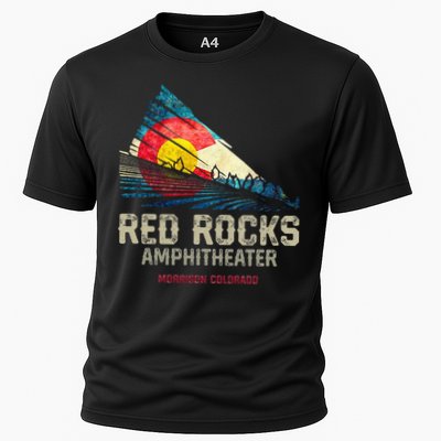 Red Rocks Amphitheater Colorado C State Flag Performance Shirt