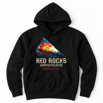Red Rocks Amphitheater Colorado C State Flag Hoodie