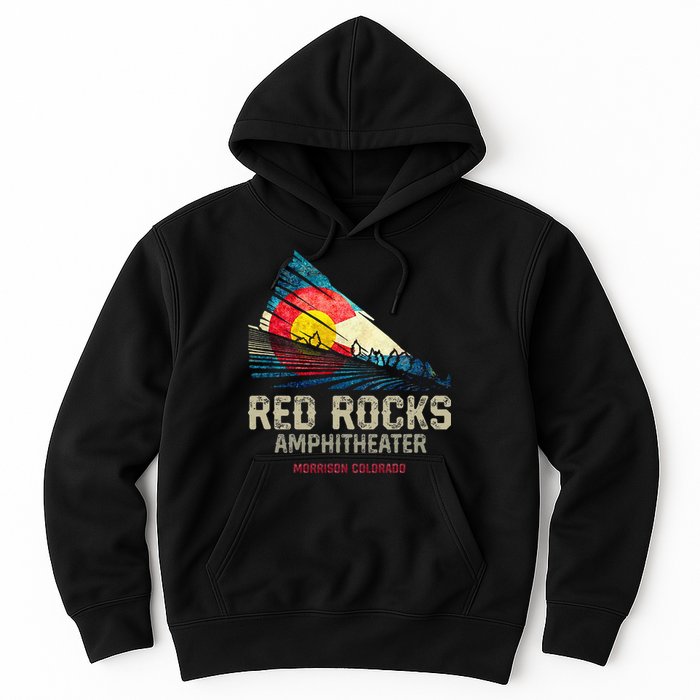 Red Rocks Amphitheater Colorado C State Flag Hoodie