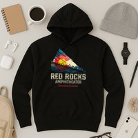 Red Rocks Amphitheater Colorado C State Flag Hoodie