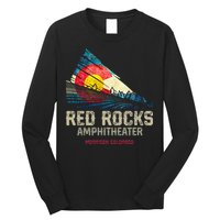 Red Rocks Amphitheater Colorado C State Flag Long Sleeve Shirt