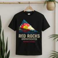 Red Rocks Amphitheater Colorado C State Flag T-Shirt