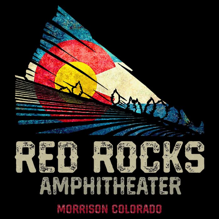 Red Rocks Amphitheater Colorado C State Flag T-Shirt