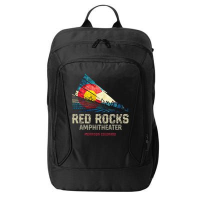 Red Rocks Amphitheater Colorado C State Flag City Backpack