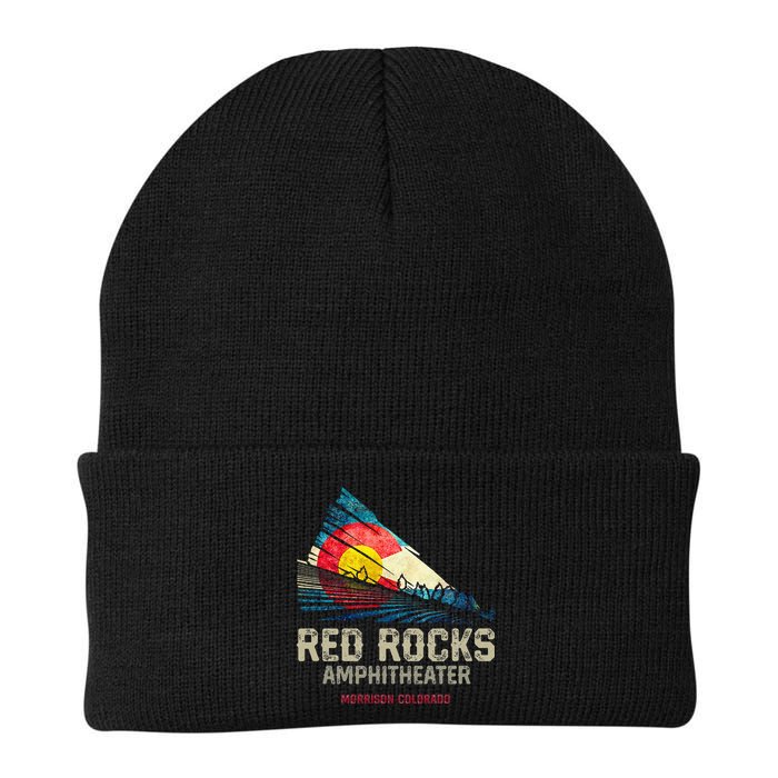 Red Rocks Amphitheater Colorado C State Flag Beanie