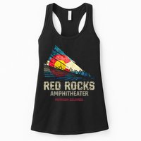Red Rocks Amphitheater Colorado C State Flag Womens Tank Top