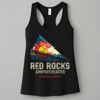 Red Rocks Amphitheater Colorado C State Flag Womens Tank Top