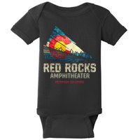 Red Rocks Amphitheater Colorado C State Flag Baby Bodysuit