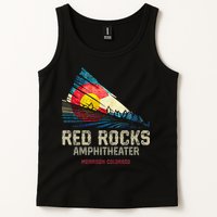 Red Rocks Amphitheater Colorado C State Flag Tank Top