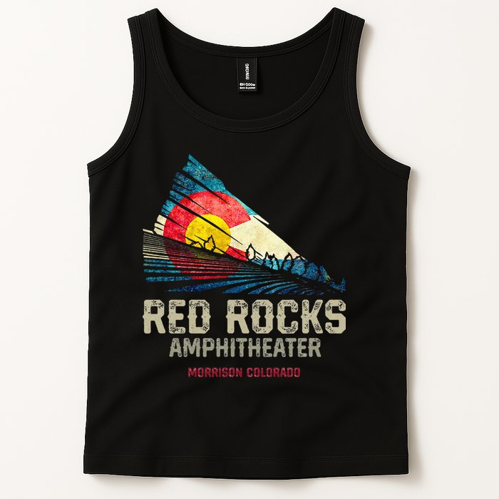Red Rocks Amphitheater Colorado C State Flag Tank Top