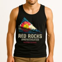 Red Rocks Amphitheater Colorado C State Flag Tank Top