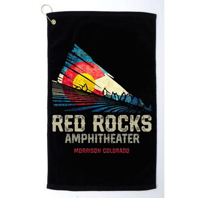 Red Rocks Amphitheater Colorado C State Flag Golf Towel
