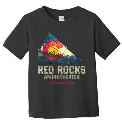 Red Rocks Amphitheater Colorado C State Flag Toddler T-Shirt
