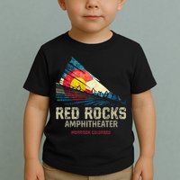 Red Rocks Amphitheater Colorado C State Flag Toddler T-Shirt