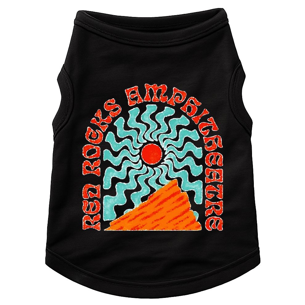 Red Rocks Amphitheater Colorado Hippie Poster Doggie Tank