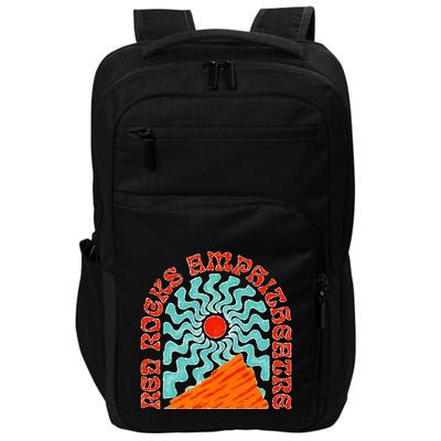 Red Rocks Amphitheater Colorado Hippie Poster Impact Tech Backpack