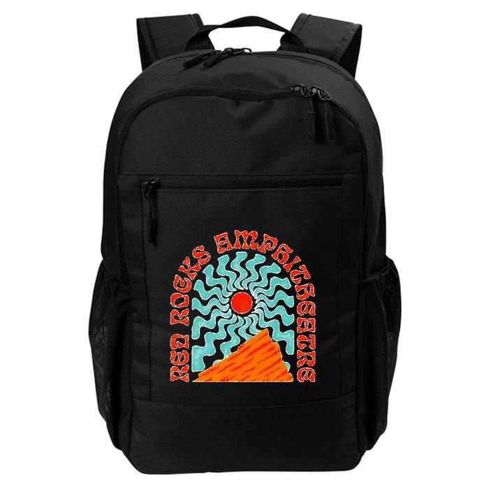 Red Rocks Amphitheater Colorado Hippie Poster Backpack