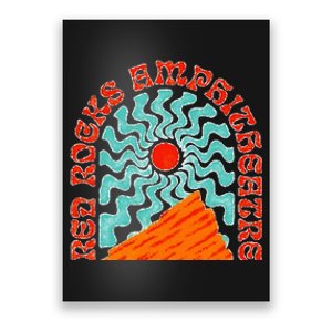 Red Rocks Amphitheater Colorado Hippie Poster Poster