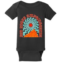 Red Rocks Amphitheater Colorado Hippie Poster Baby Bodysuit