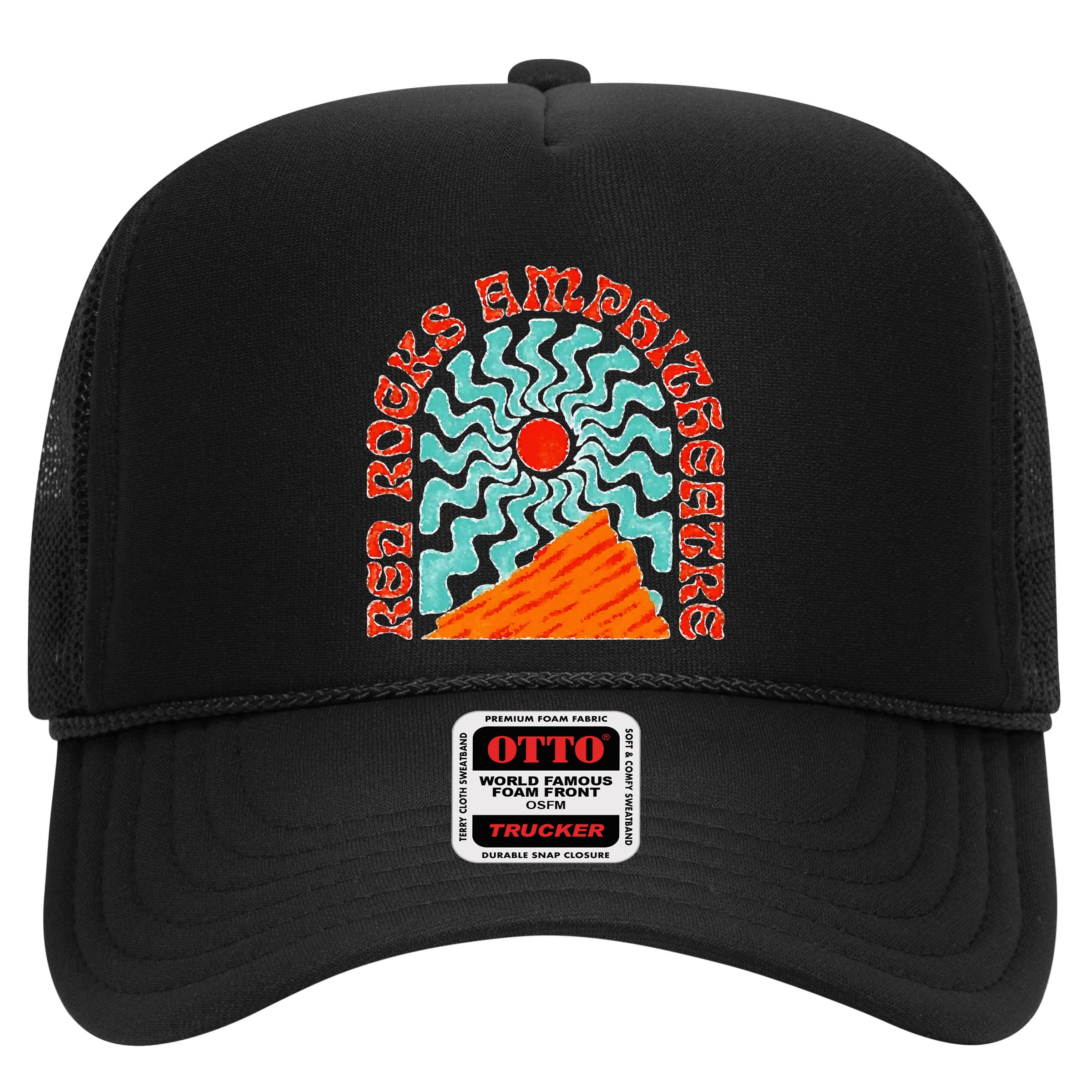 Red Rocks Amphitheater Colorado Hippie Poster Hat