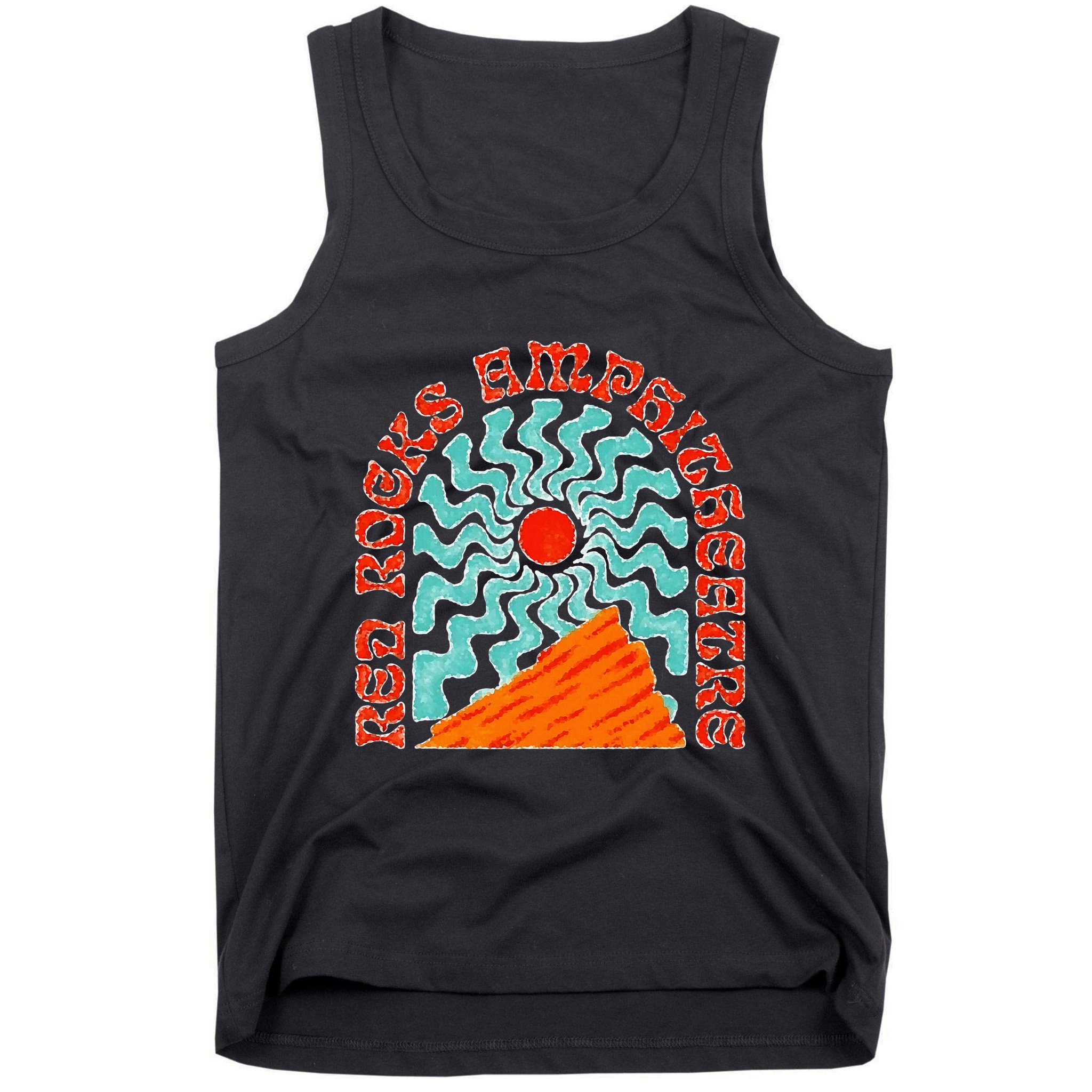Red Rocks Amphitheater Colorado Hippie Poster Tank Top