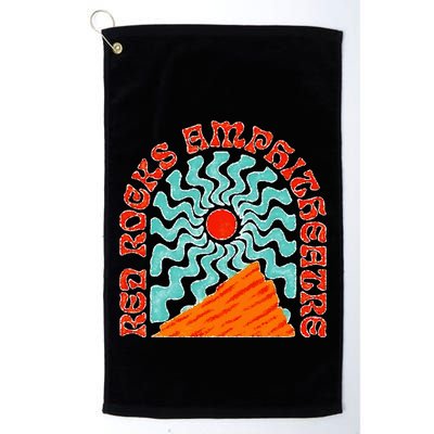 Red Rocks Amphitheater Colorado Hippie Poster Golf Towel
