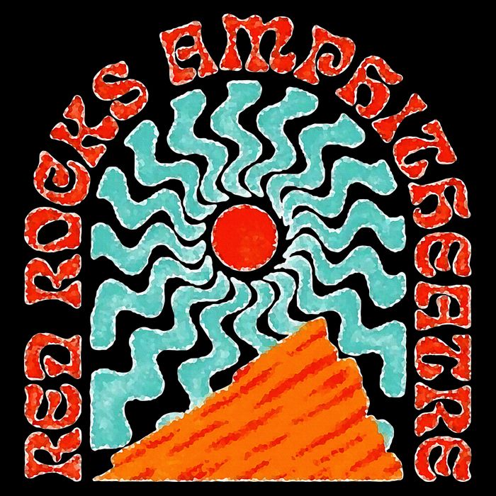 Red Rocks Amphitheater Colorado Hippie Poster Toddler T-Shirt