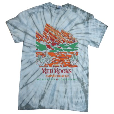 Red Rocks Amphitheater Morrison Colorado Poster Art Tie-Dye T-Shirt