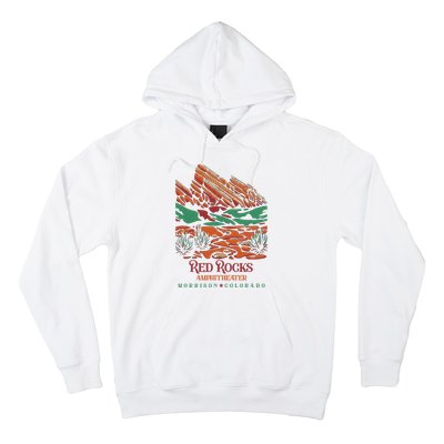 Red Rocks Amphitheater Morrison Colorado Poster Art Hoodie