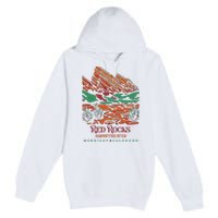 Red Rocks Amphitheater Morrison Colorado Poster Art Premium Pullover Hoodie