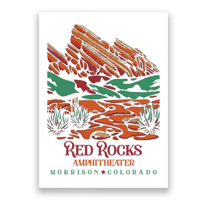 Red Rocks Amphitheater Morrison Colorado Poster Art Poster