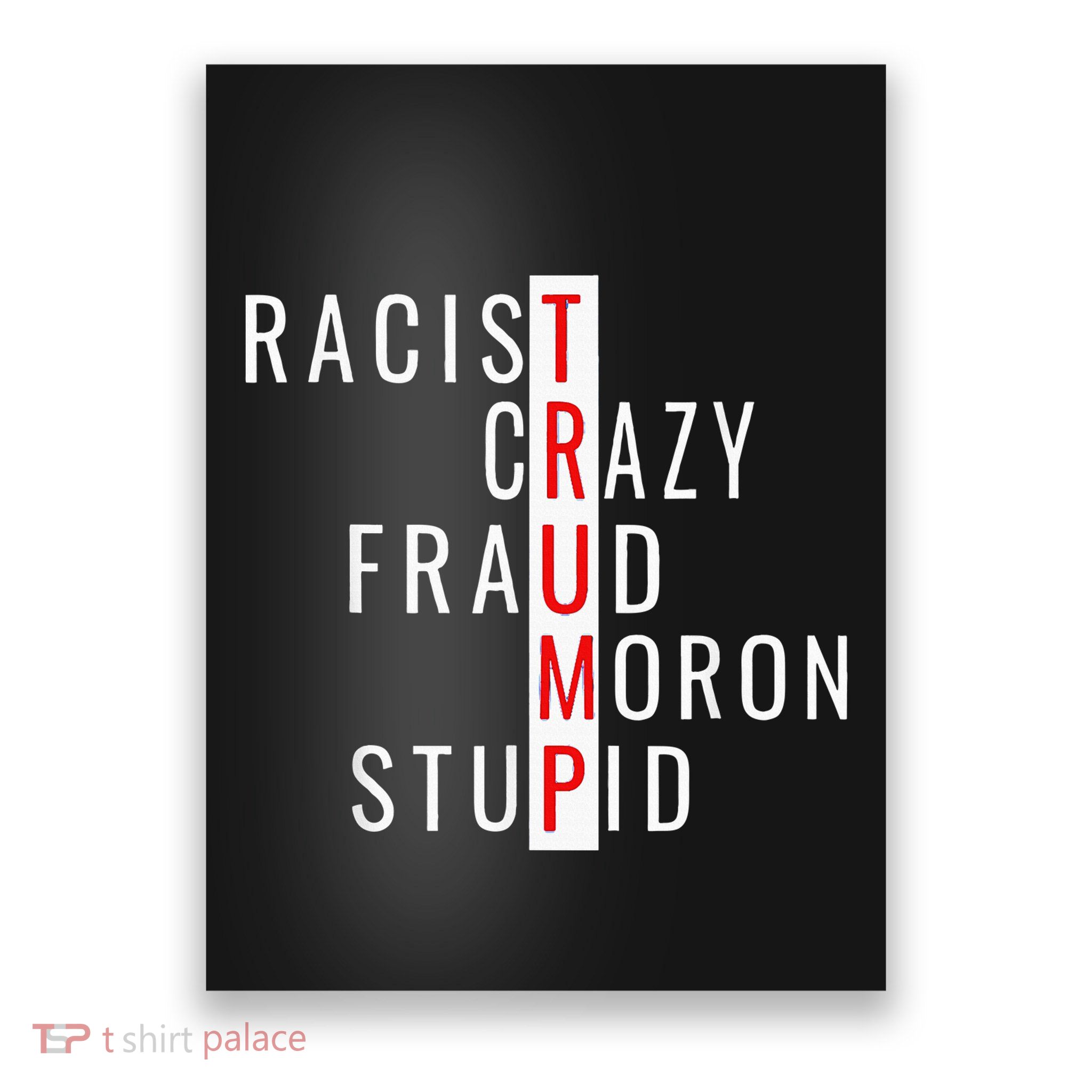 Racistcrazyfraudmoronstupidtrump Poster