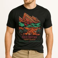 Red Rocks Amphitheater Morrison Colorado Poster Art Cooling Performance Crew T-Shirt