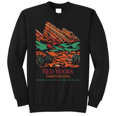 Red Rocks Amphitheater Morrison Colorado Poster Art Sweatshirt