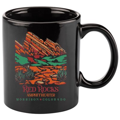 Red Rocks Amphitheater Morrison Colorado Poster Art 11oz C Handle Ceramic Mug