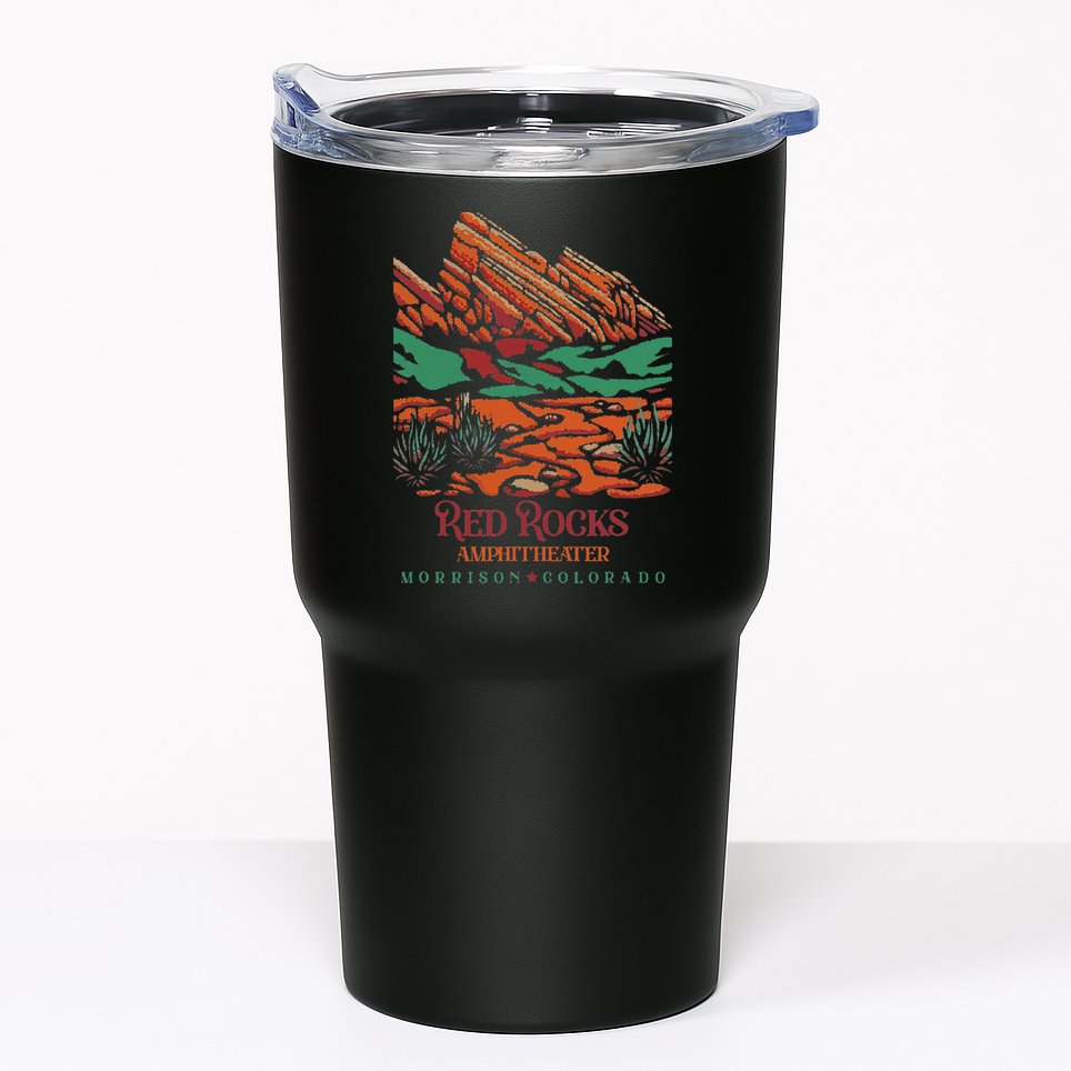 Red Rocks Amphitheater Morrison Colorado Poster Art Tumbler