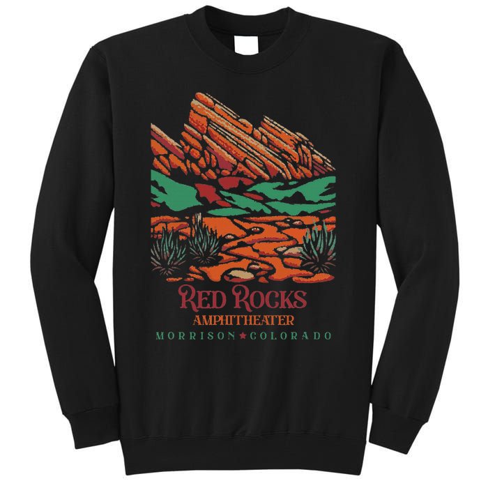 Red Rocks Amphitheater Morrison Colorado Poster Art Tall Sweatshirt