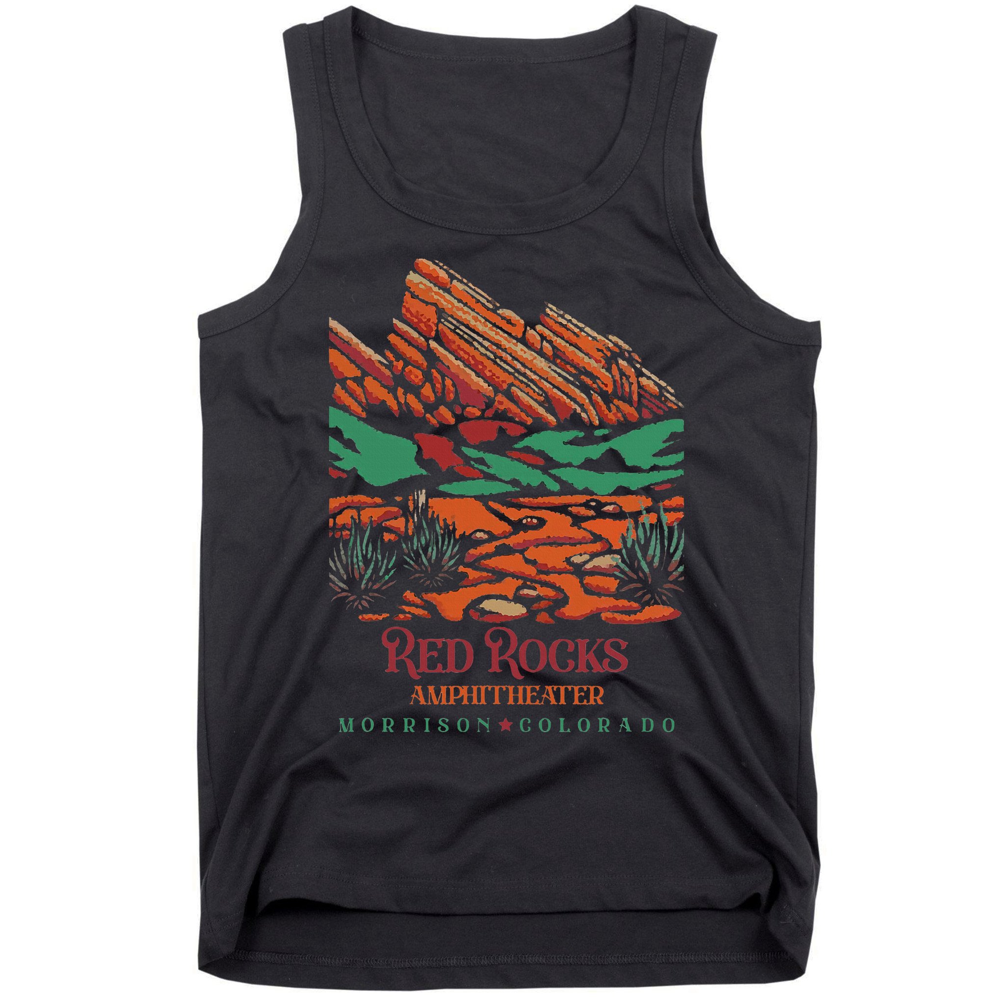 Red Rocks Amphitheater Morrison Colorado Poster Art Tank Top