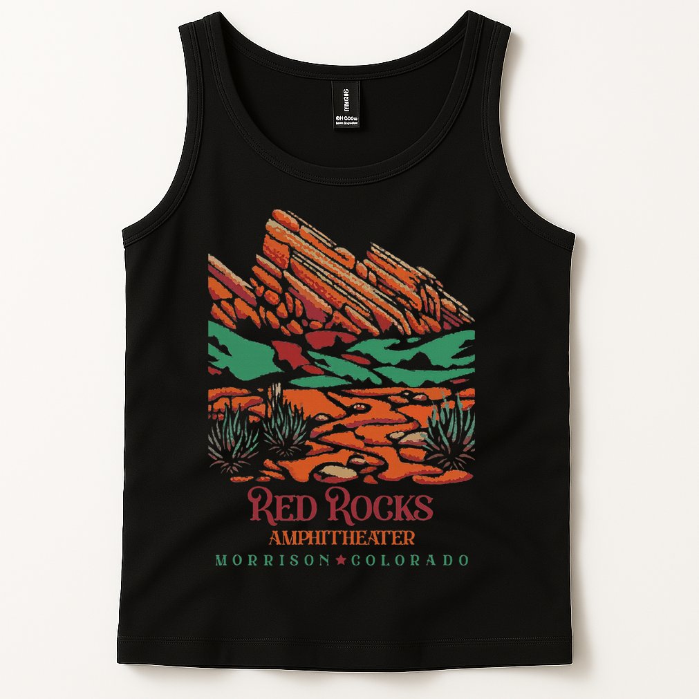 Red Rocks Amphitheater Morrison Colorado Poster Art Tank Top