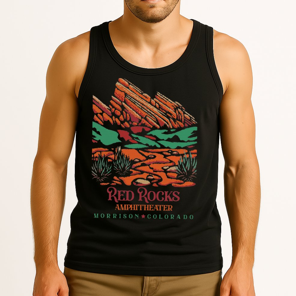 Red Rocks Amphitheater Morrison Colorado Poster Art Tank Top