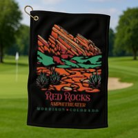 Red Rocks Amphitheater Morrison Colorado Poster Art Golf Towel