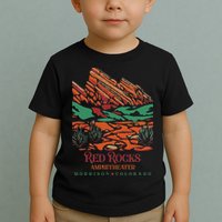 Red Rocks Amphitheater Morrison Colorado Poster Art Toddler T-Shirt