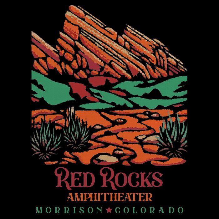 Red Rocks Amphitheater Morrison Colorado Poster Art Toddler T-Shirt