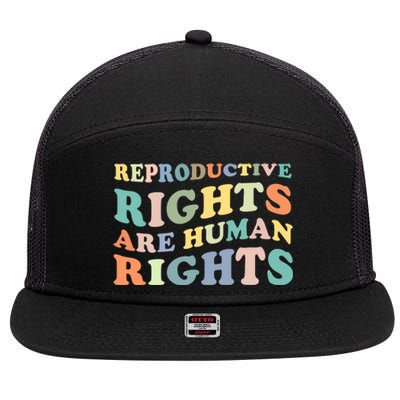 R.E.P.R.O.D.U.C.T.I.V.E Rights Are Human Rights 7 Panel Mesh Trucker Snapback Hat