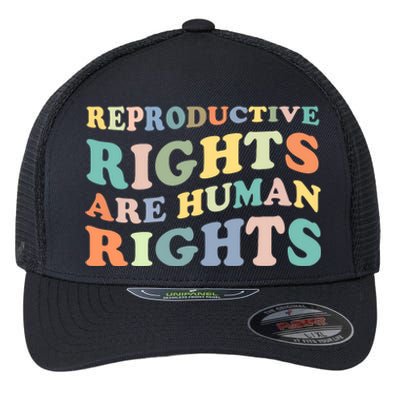 R.E.P.R.O.D.U.C.T.I.V.E Rights Are Human Rights Flexfit Unipanel Trucker Cap