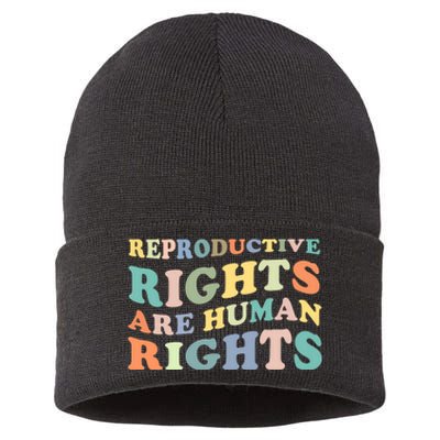 R.E.P.R.O.D.U.C.T.I.V.E Rights Are Human Rights Sustainable Knit Beanie