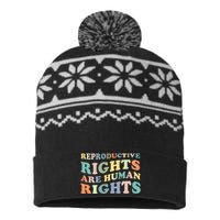 R.E.P.R.O.D.U.C.T.I.V.E Rights Are Human Rights USA-Made Snowflake Beanie